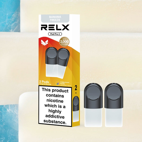 RELX Pod Pro refill vape pods product image, compatible prefilled pod cartridges for RELX Pod Pro devices.
