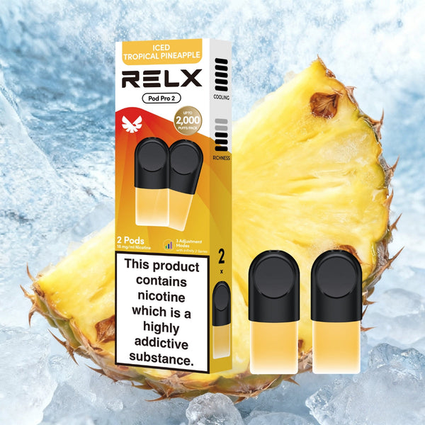 RELX Pod Pro refill vape pods product image, compatible prefilled pod cartridges for RELX Pod Pro devices.
