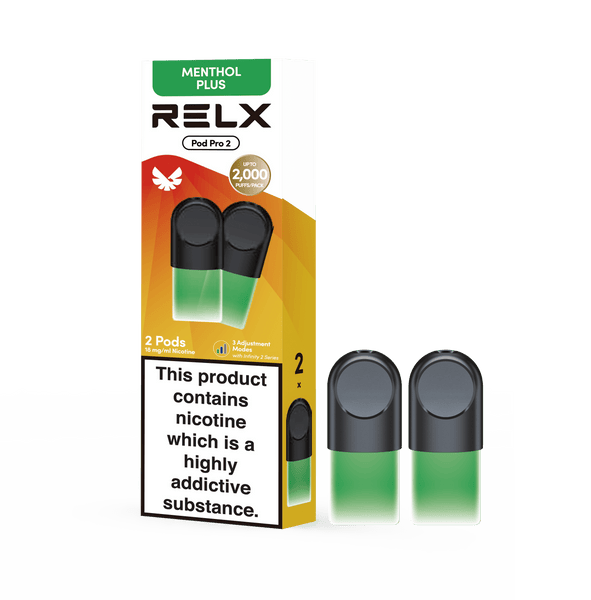 RELX Pod Pro refill vape pods product image, compatible prefilled pod cartridges for RELX Pod Pro devices.
