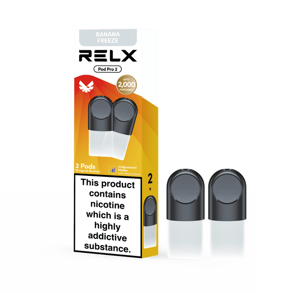 RELX Pod Pro refill vape pods product image, compatible prefilled pod cartridges for RELX Pod Pro devices.
