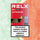 Front view of RELX Ultra Pod packaging in Watermelon flavor, displayed against a refreshing background of crushed ice and fresh watermelon.
